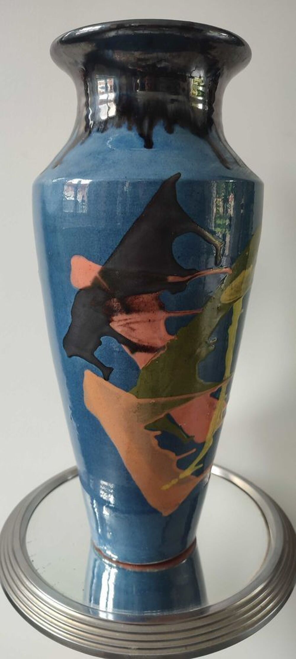 Grand vase c&eacute;ramique de 39 cm Atelier Thomas BUXO (1970) 