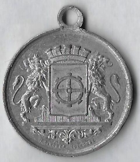 Médaille rare concours de musique Mulhouse 26 juillet 1885 35 Richwiller (68)