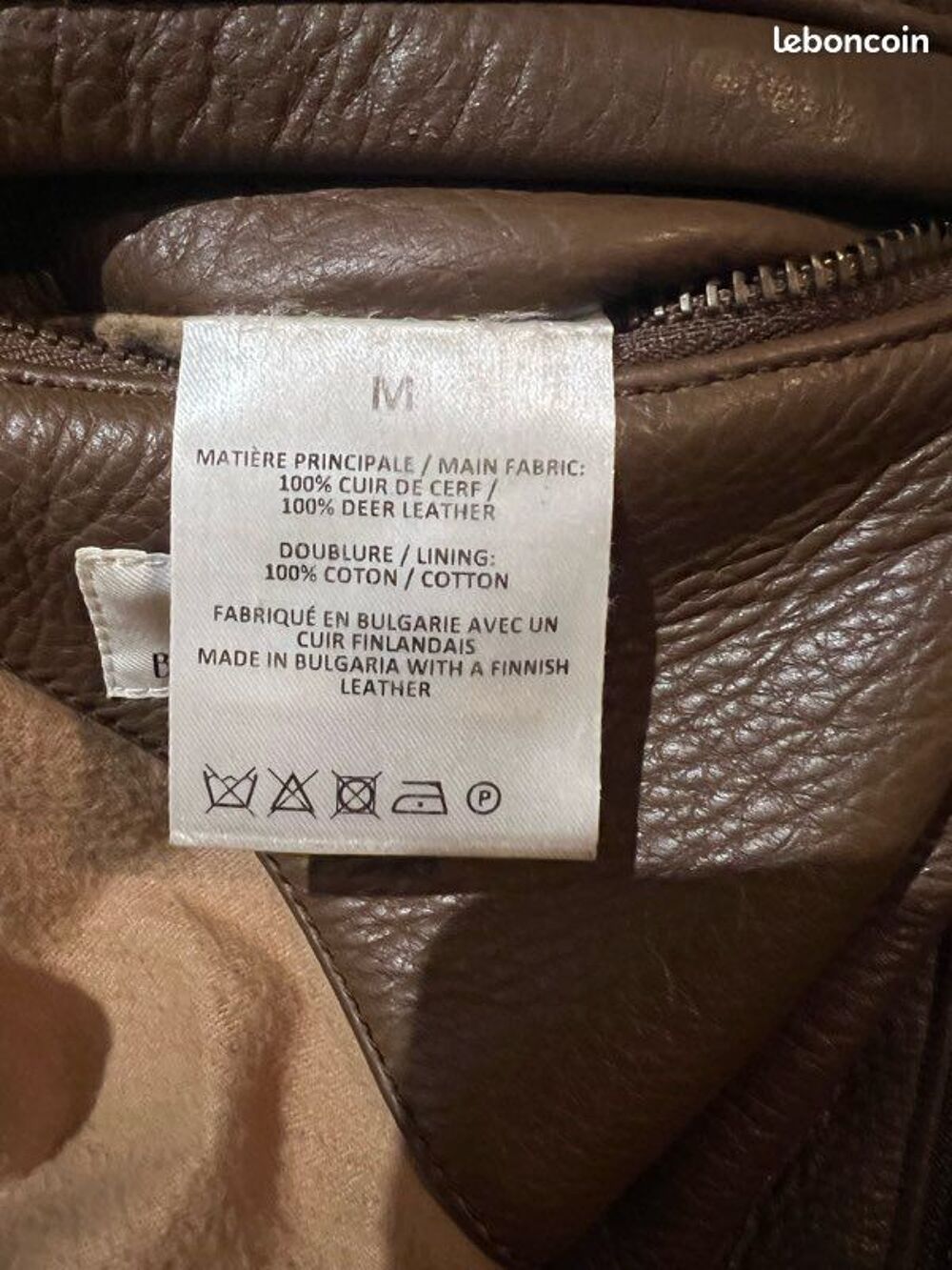 Blouson Cuir de Cerf Bonne Gueule Vêtements