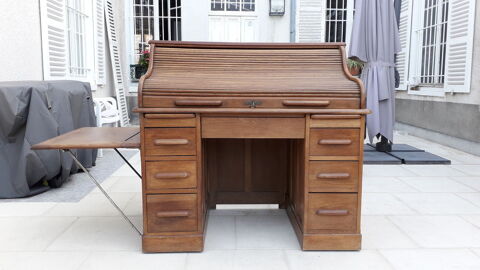 Bureau Américain Ancien à Cylindre - Années 1920 - Pratique Et Verrouillable