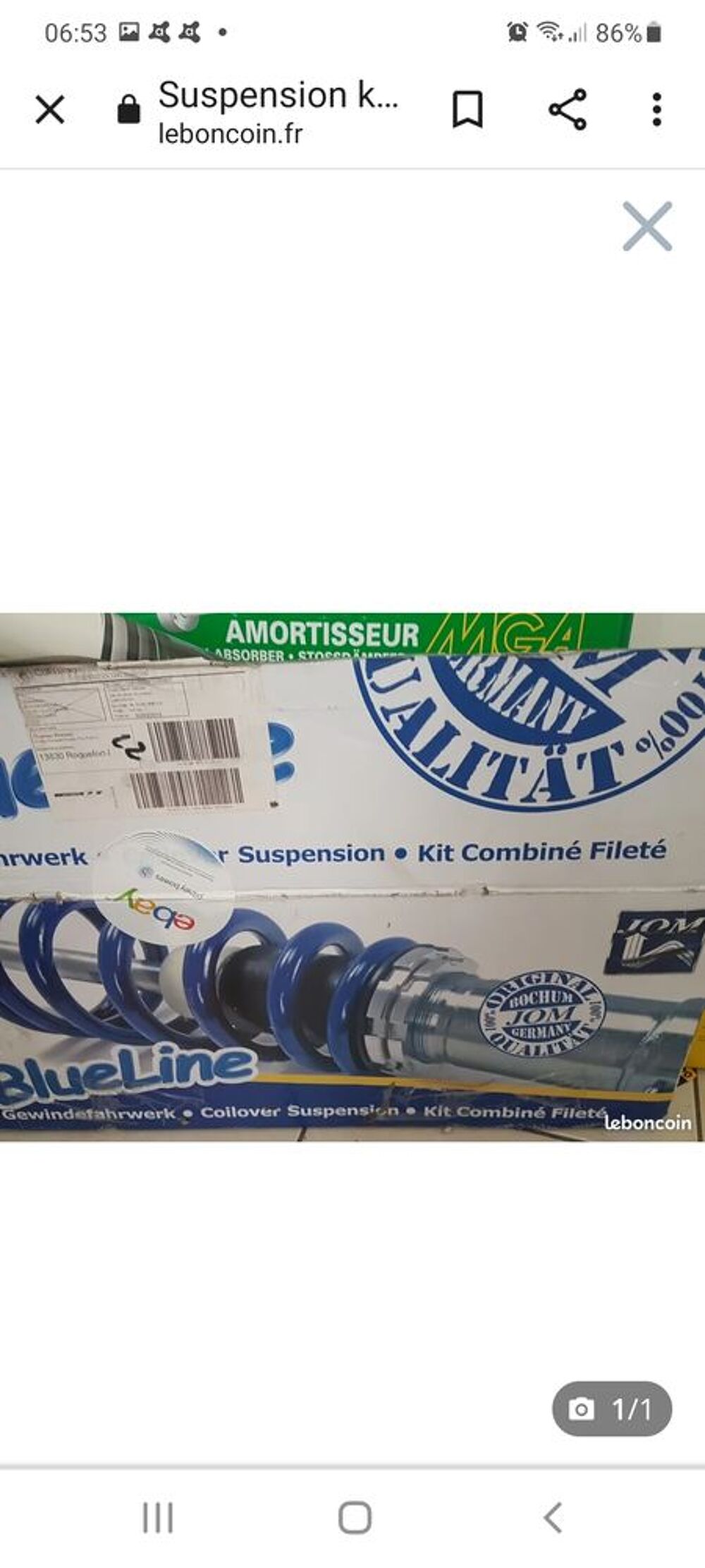 Suspension kit combin&eacute; filet&eacute; Bricolage