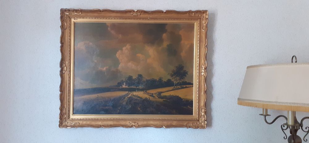 Tableau Champs de bl&eacute;. Ruisdael Jacob Van. Décoration