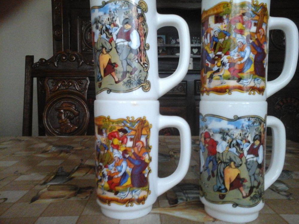 lot de 4 grandes tasses Cuisine
