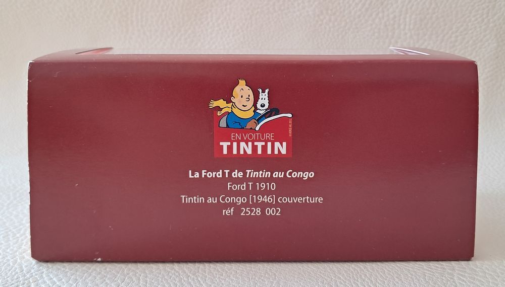 mod&egrave;le r&eacute;duit en voiture tintin Ford T 1910 tintin au Congo 