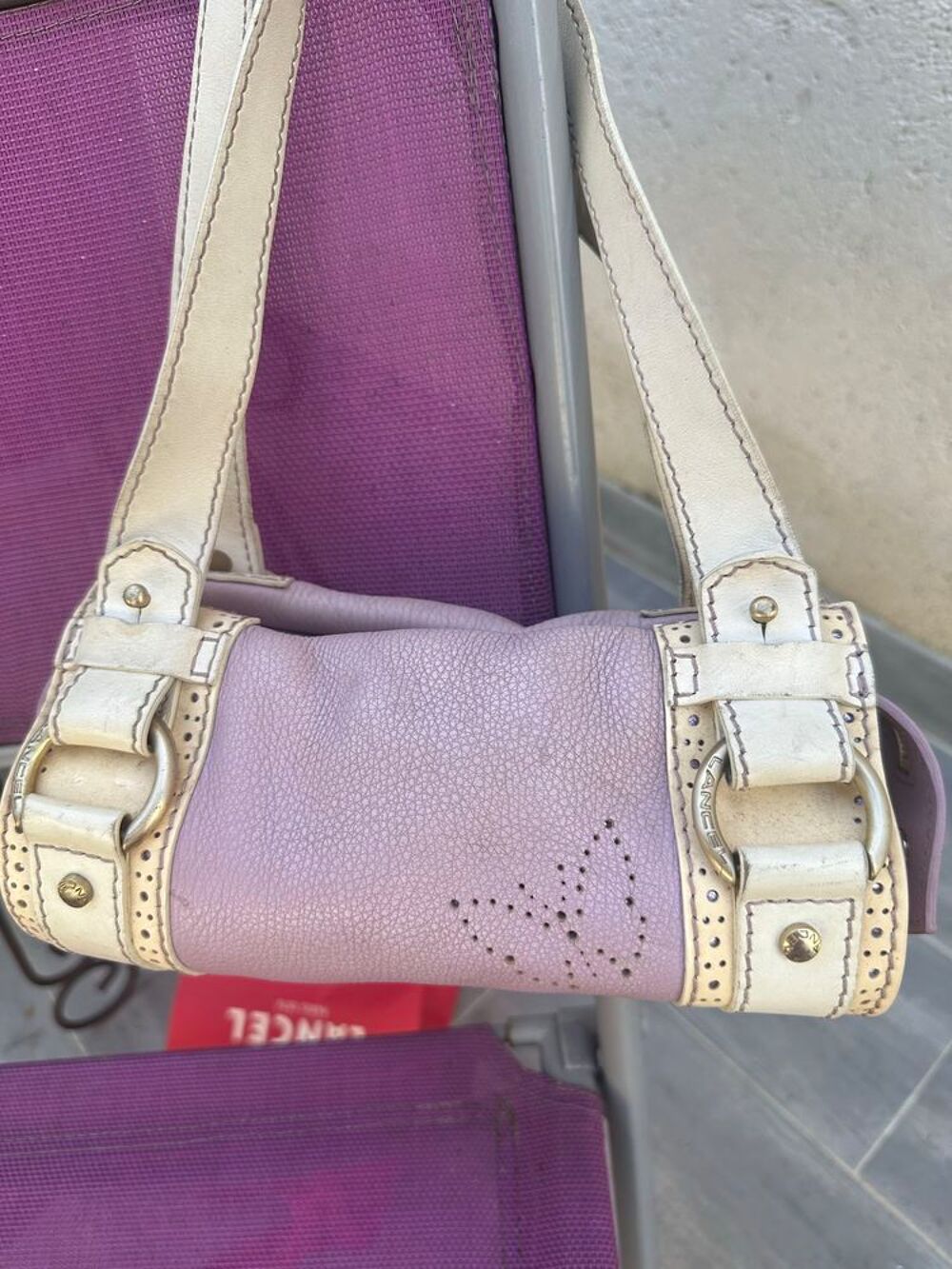 sac lancel lilas Maroquinerie