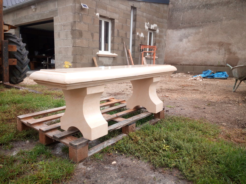 Banc en pierre dur Jardin