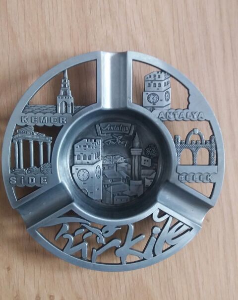 beau cendrier en m�tal argent monuments Turc - Turquie 10 Domart-en-Ponthieu (80)