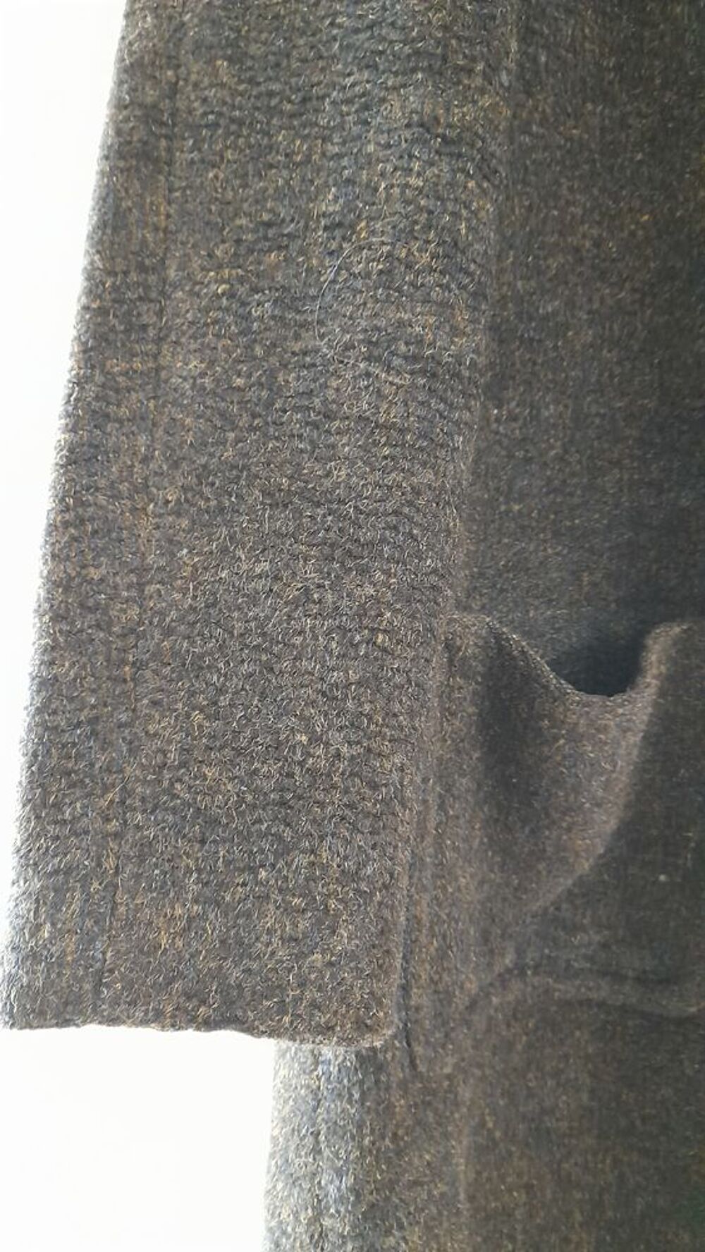 MANTEAU NOIR CHINE Vêtements