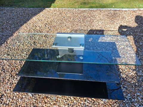 Meuble TV en verre sur roulettes TOP 120 Rambouillet (78)