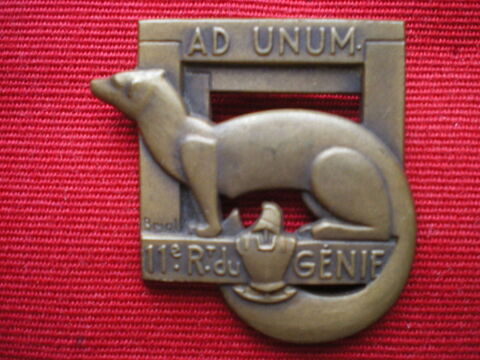 Insigne du G�nie - 11� R�giment du G�nie Ad Unum. 80 Caen (14)