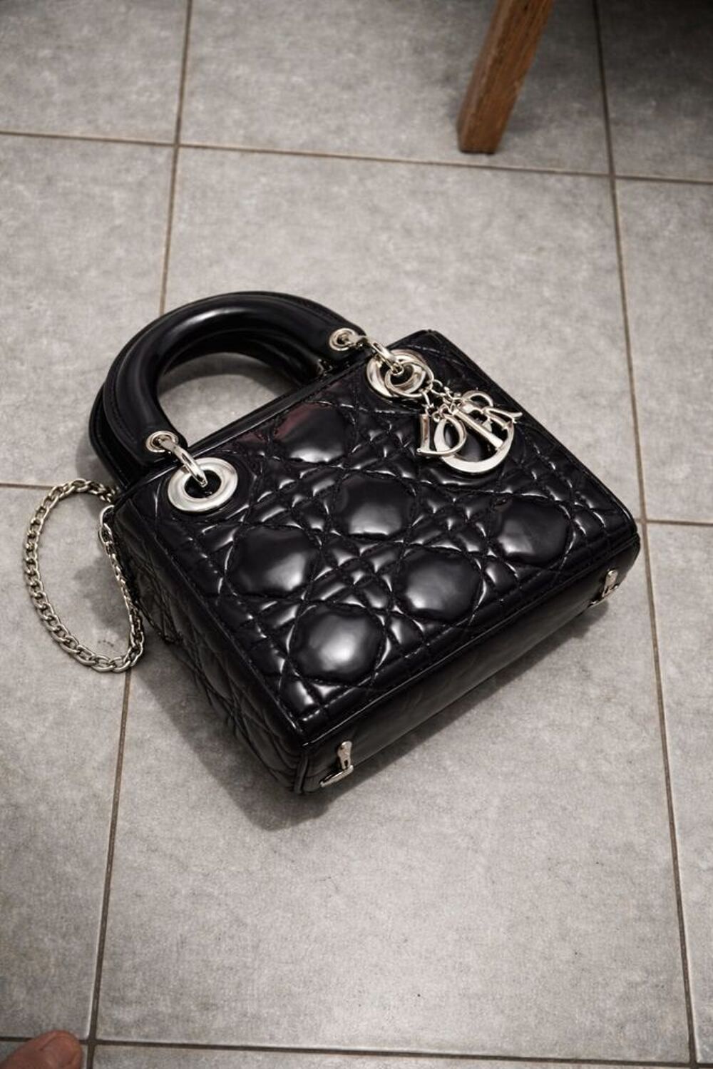 Sac &agrave; main lady Dior mini authentique Maroquinerie