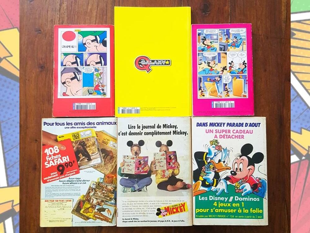 Mickey Parade G&eacute;ant &amp; Super Picsou G&eacute;ant - Lot 6 num&eacute;ros anc Livres et BD