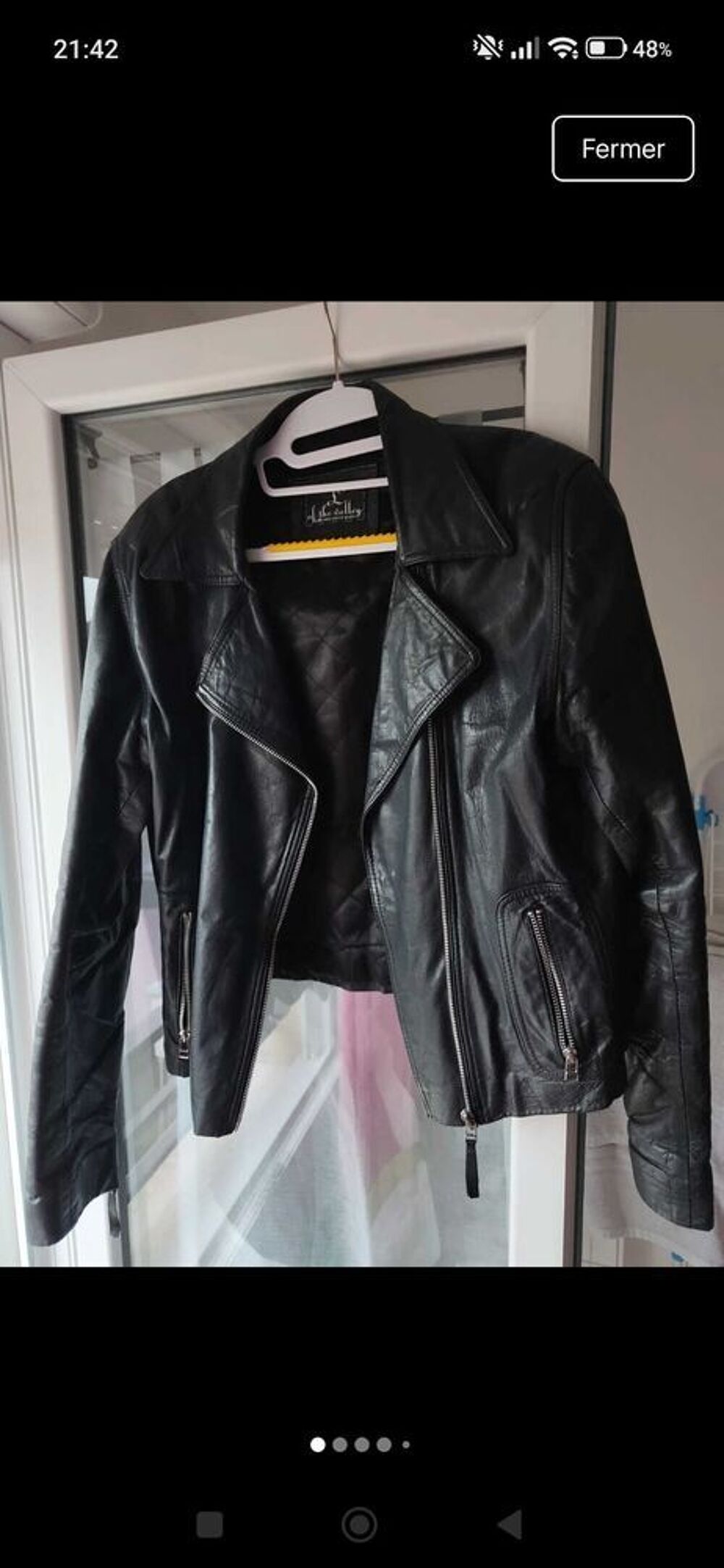 blouson cuir femme Vêtements