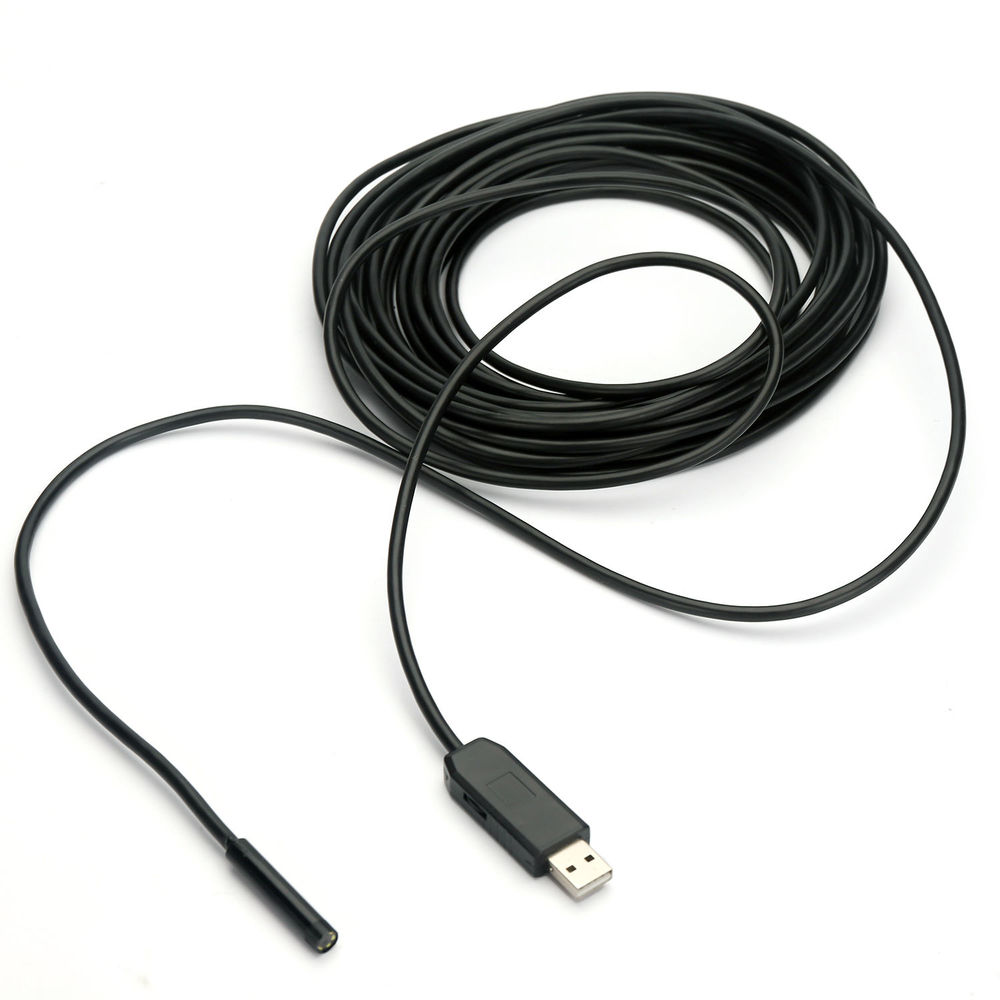 Cam&eacute;ra d'inspection Endoscope DVR C&acirc;ble de 5 M USB Moniteur Bricolage