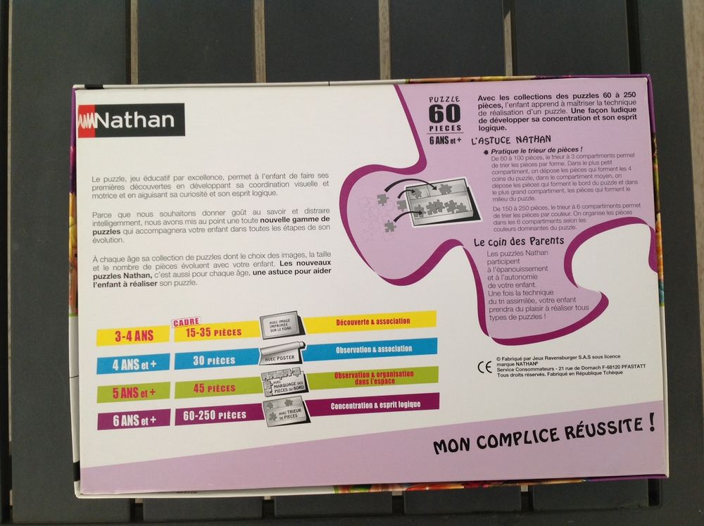 Puzzle de 60 pi&egrave;ces de marque Nathan - Disney Les F&eacute;es Jeux / jouets