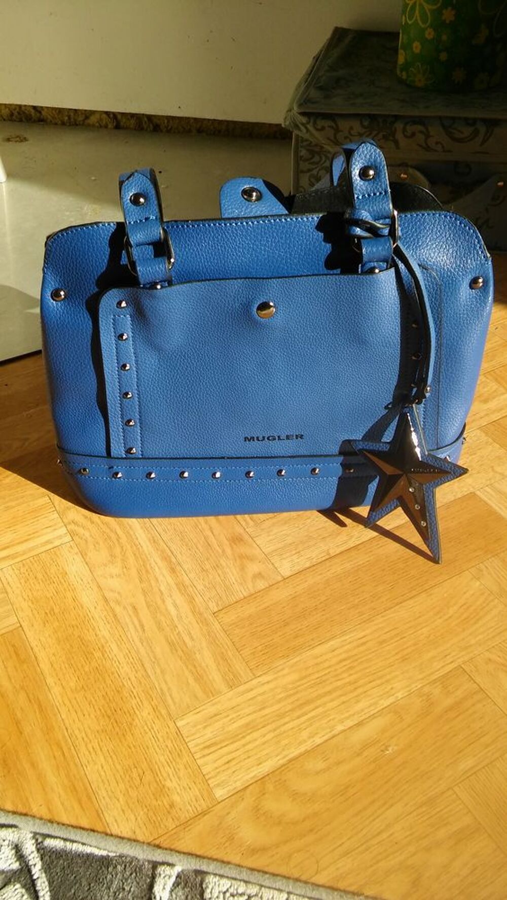 sac thierry mugler bleu Maroquinerie