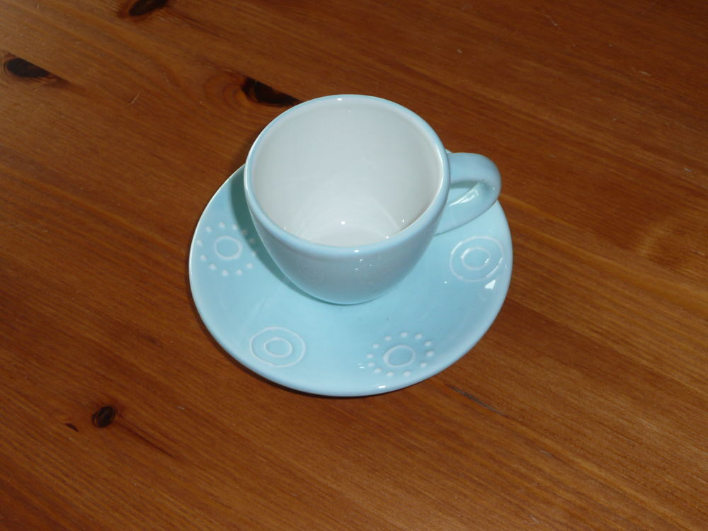4 tasses bleu-vert Cuisine