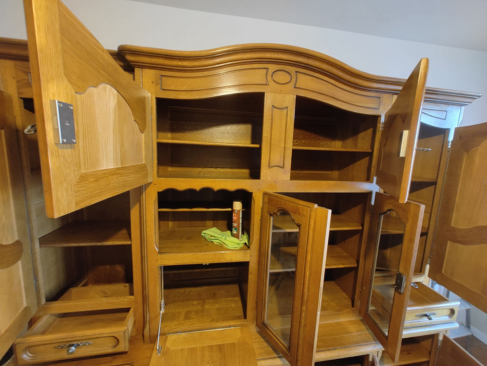 Grand vaisselier Armoire de salon en ch&ecirc;ne Meubles