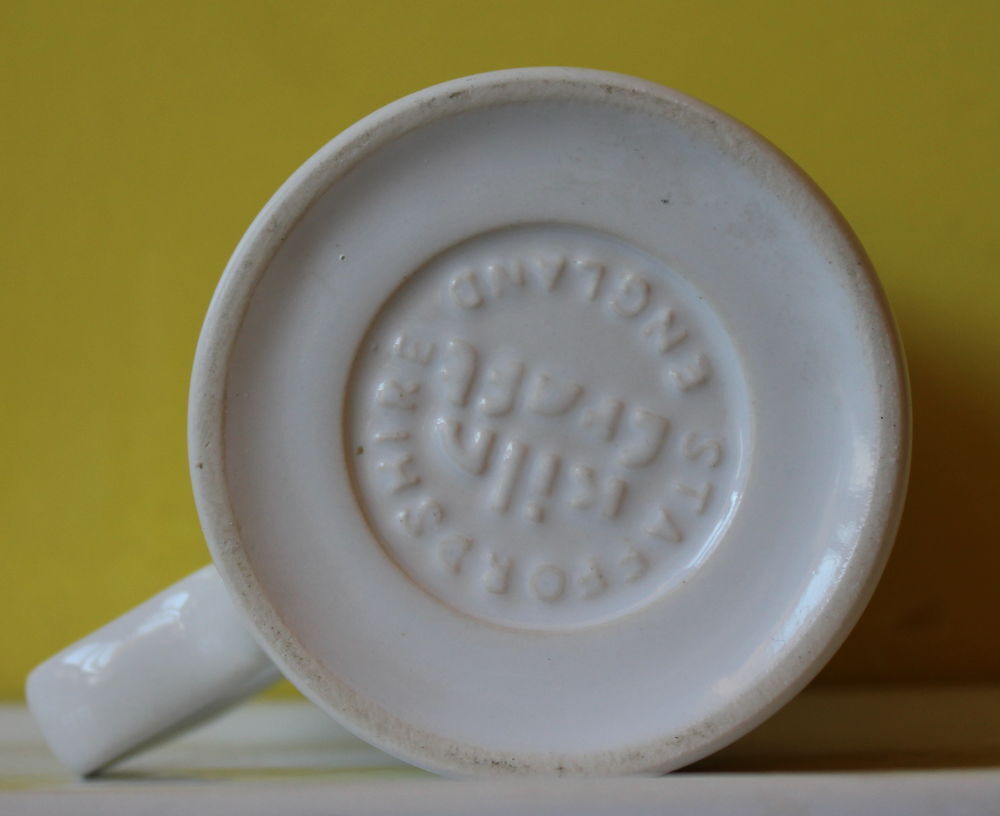 Tasse mug vintage 70 Fox terrier Staffordshire kiln craft 
