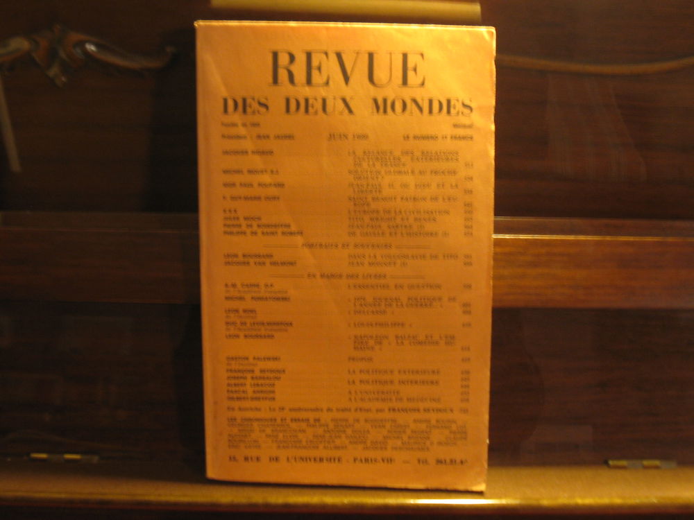 Revues des deux Mondes Livres et BD