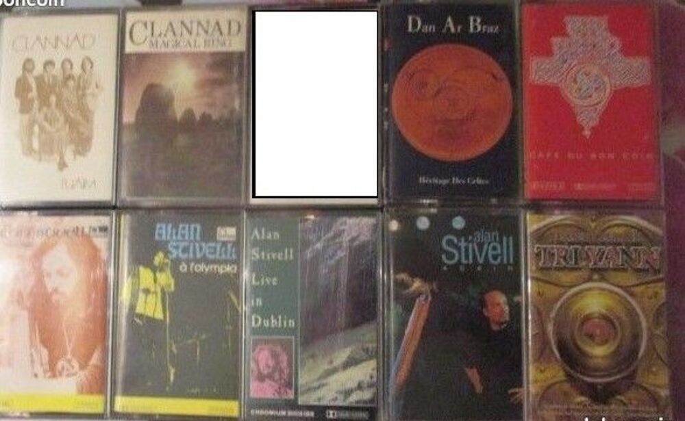 Cassettes audio musiques Folk-Celtique-Bretonne
CD et vinyles