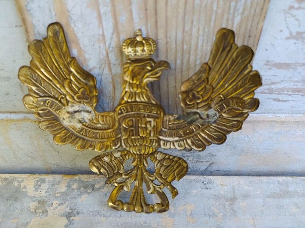 Aigle Insigne Plaque de casque Allemand 14-18 WW1 