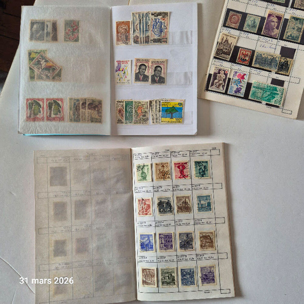 Lot de 11 carnets &agrave; choix philat&eacute;liques avec timbres 