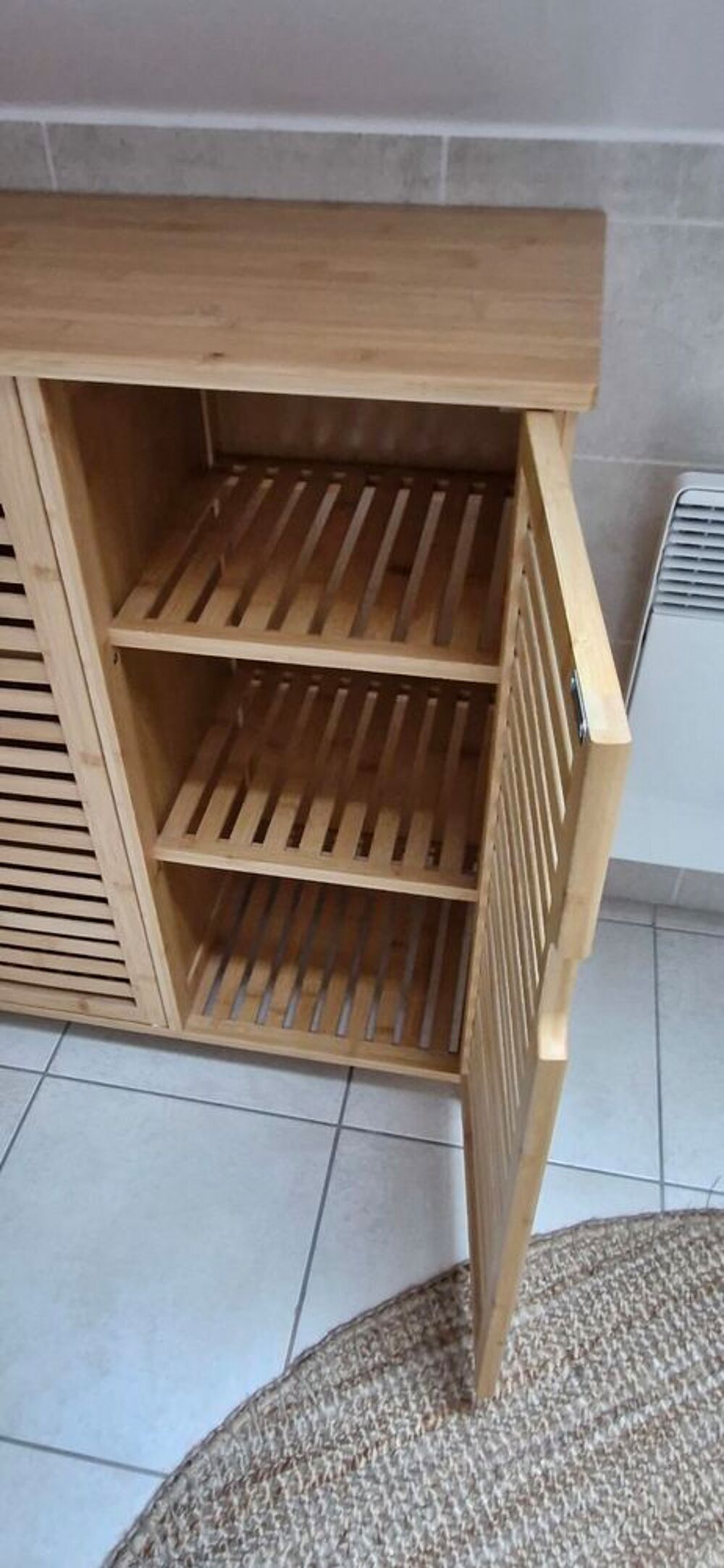 Meuble de rangement en bambou 3 portes Meubles