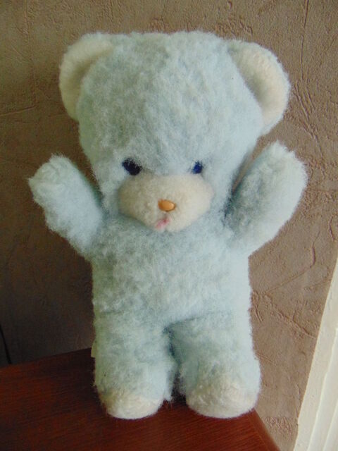 Ours Vintage Bleu Et Blanc 19 Oignies (62)