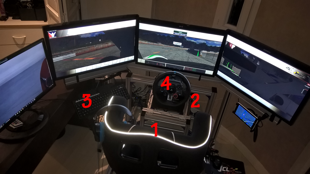 Ch&acirc;ssis de simulation auto JCL Consoles et jeux vidéos