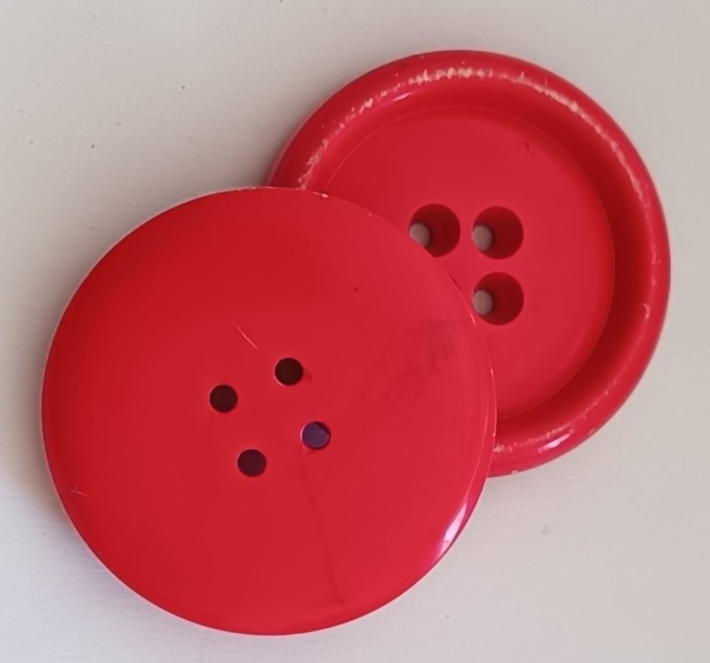 Lot Exceptionnel de 20 Boutons XXL Rouge LOT N&deg;16 
