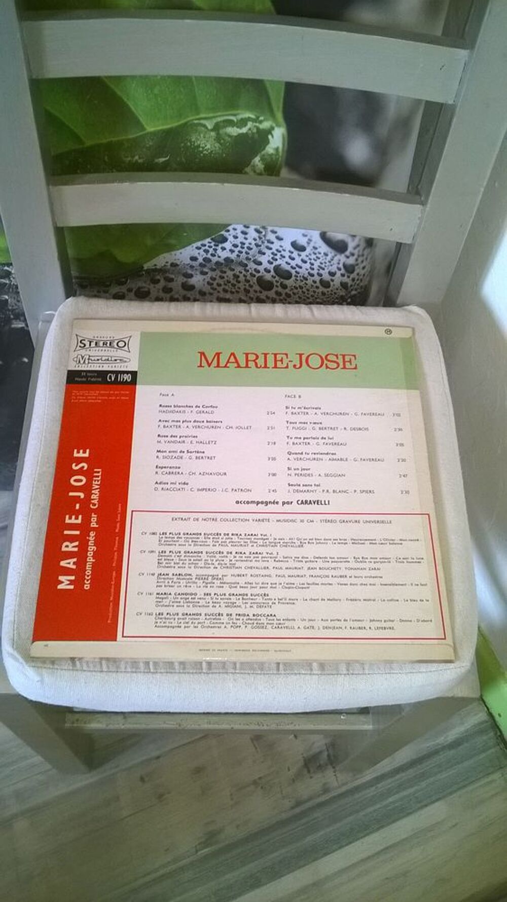 Vinyle Marie-Jos&eacute;
Roses Blanches De Corfou
1972
Excellent CD et vinyles