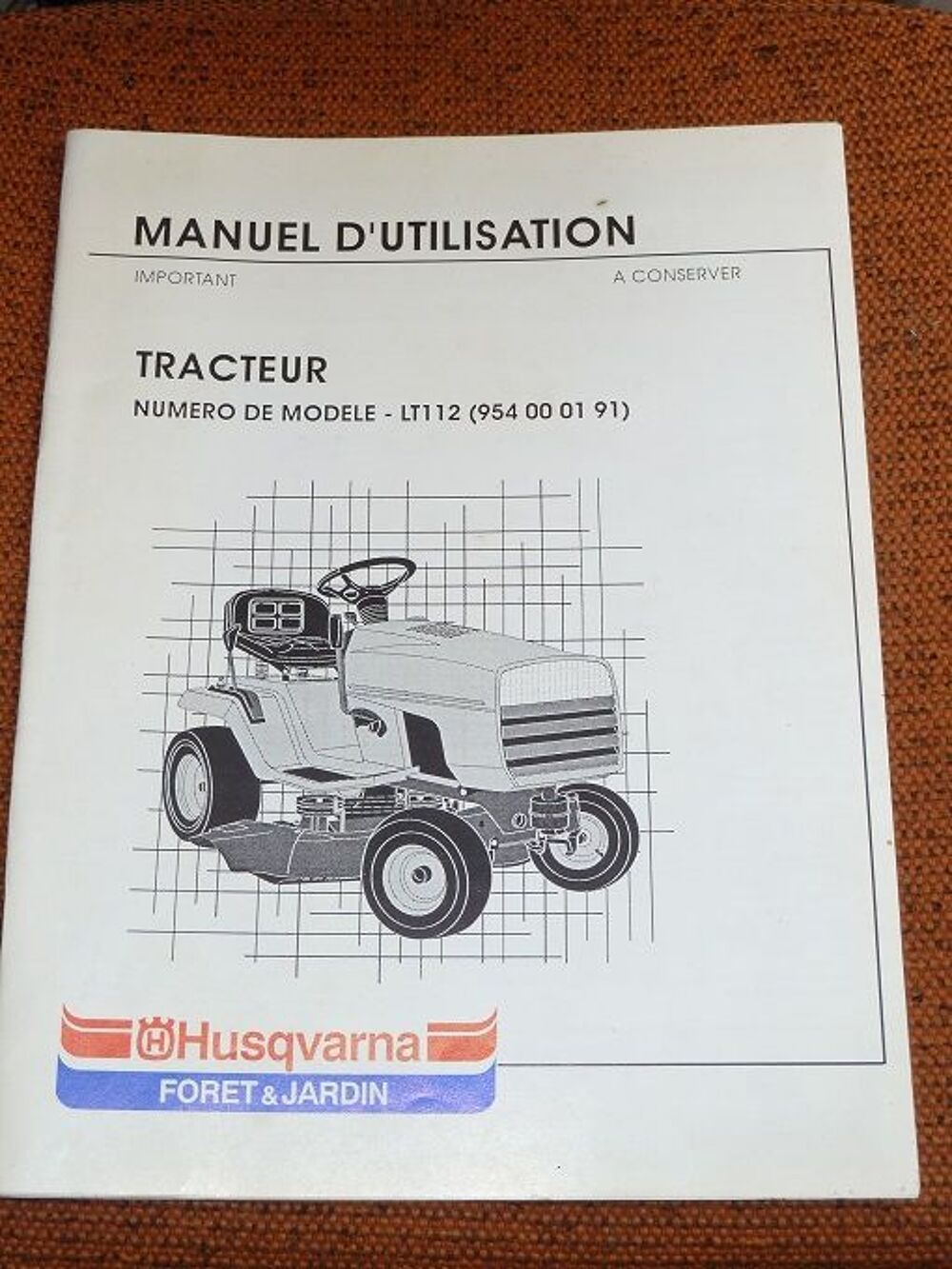 Manuel d'utilisation HUSQVARNA LT 112 Jardin