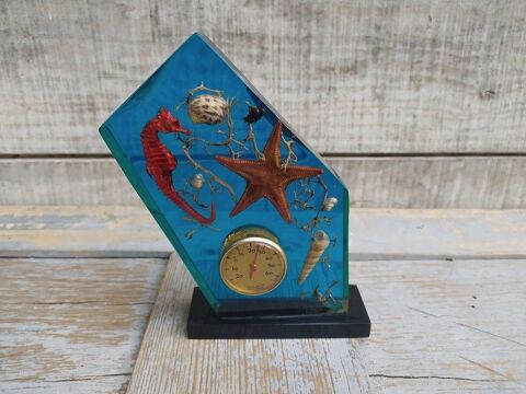 Baromtre Vintage Rsine Inclusion Coquillage Hippocampe 22 Loches (37)