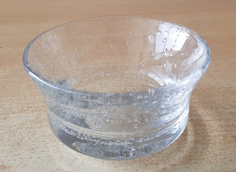 coupelle en verre bull&eacute; transparent 
d&eacute;co d&eacute;coration 
Décoration