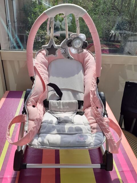 Transat Bébé Rose & Gris Spirit Renolux. 15 Le Vernois (39)