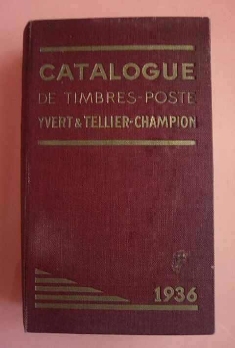 Catalogue de Timbres Poste YVERT & TELLIER - CHAMPION 1936 30 Gannat (03)