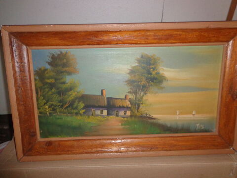 Ancien tableau  signature de Yees .... 10 Merville (59)
