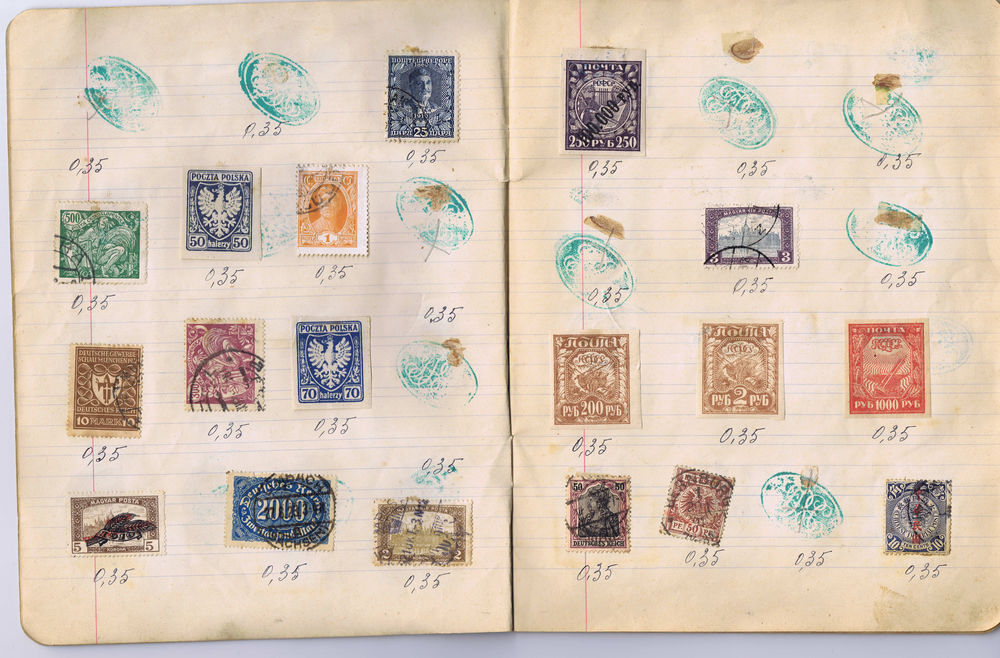 Lot de timbres de tous les pays de 1860 &agrave; 1920 