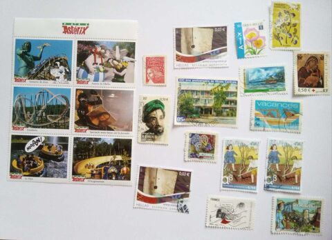 Timbre Parc Astérix neuf et timbres divers oblitéré. 
Sur Amiens Rivery. 
Pas d'envoi.
20 € Amiens (80)