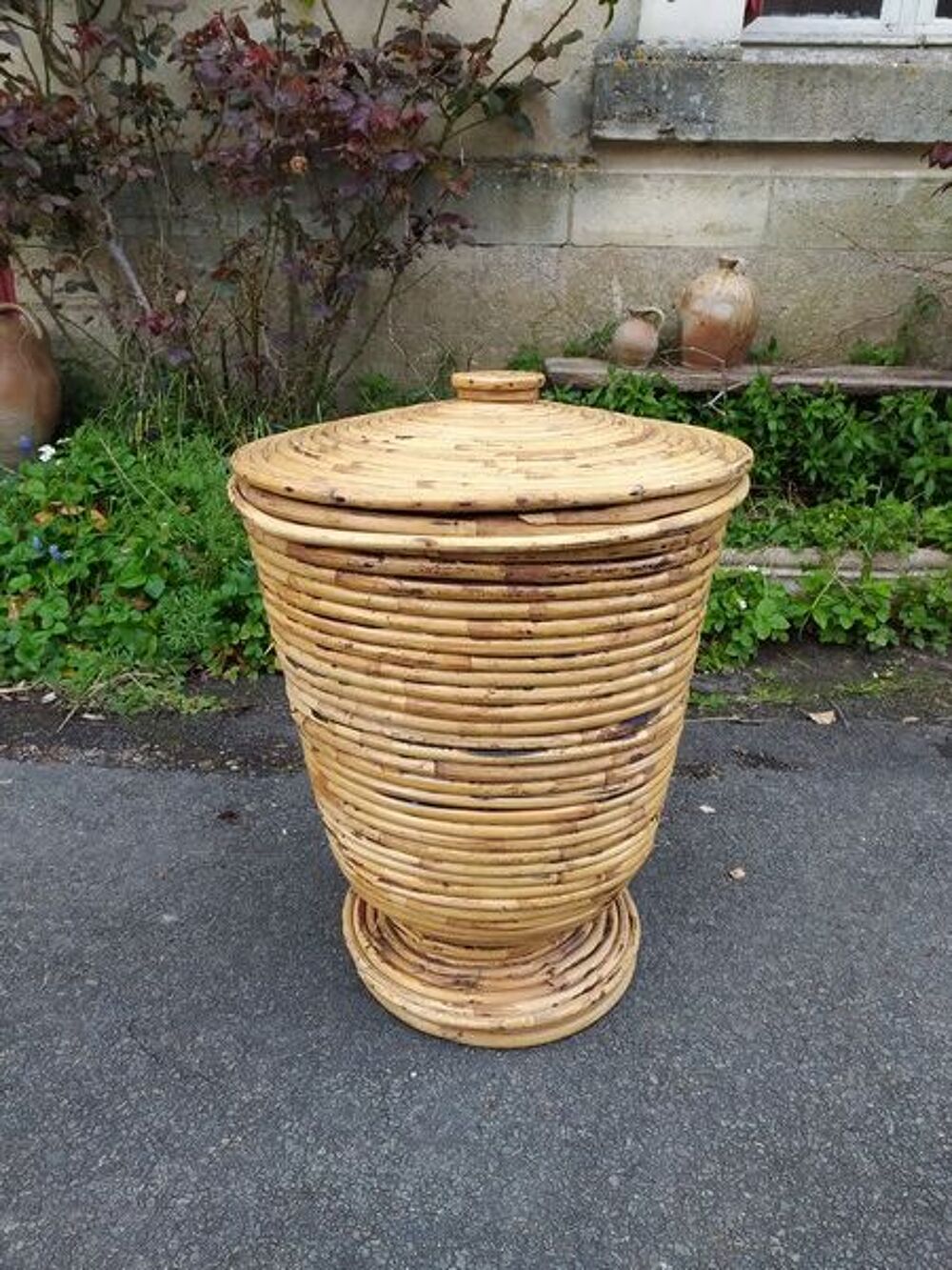 Grand Panier Corbeille Rotin Vintage
Meubles