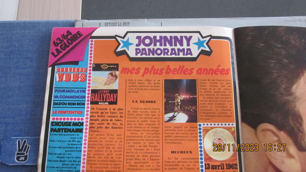 Coffret de 10 Vinyles de Johnny Hallyday Story de 1975 CD et vinyles