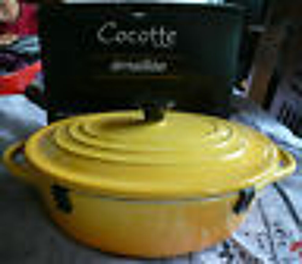 Mini-Cocotte Individuelle Ovale jaune Cuisine