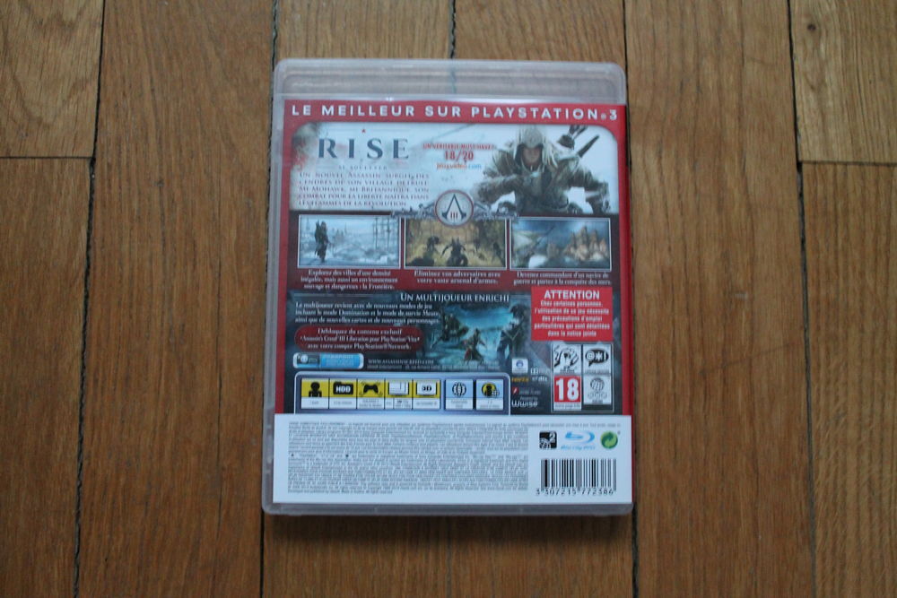JEU VIDEO ASSASSIN'S CREED III PS3 Consoles et jeux vidéos