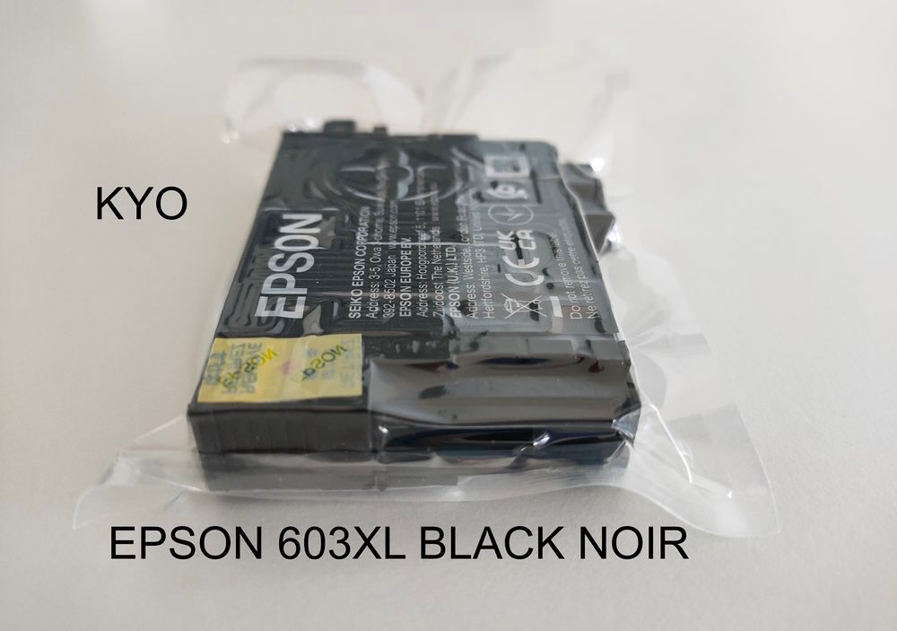 EPSON 603XL - cartouche encre Black Noir 8,9 ml C13T03A14010 Matériel informatique