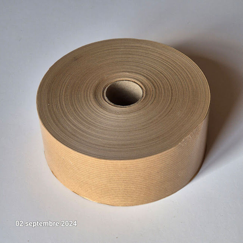 Rouleau de 200 m&egrave;tres de papier kraft brun gomm&eacute; pour carton Bricolage