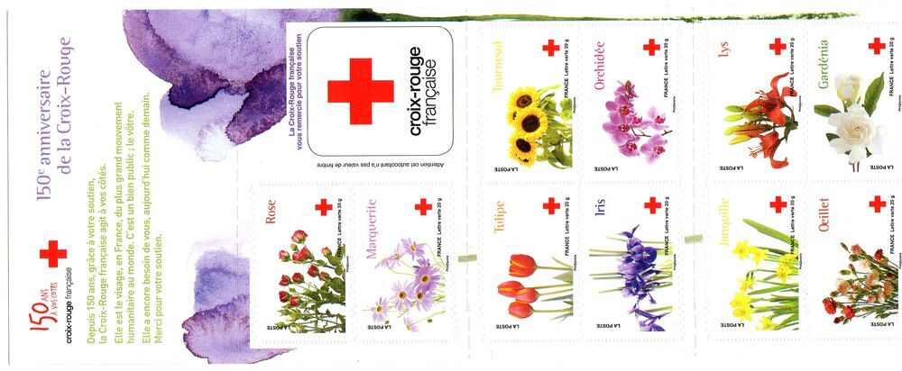  CARNET FRANCE
CROIX ROUGE
NEUF ** NON PLIE 