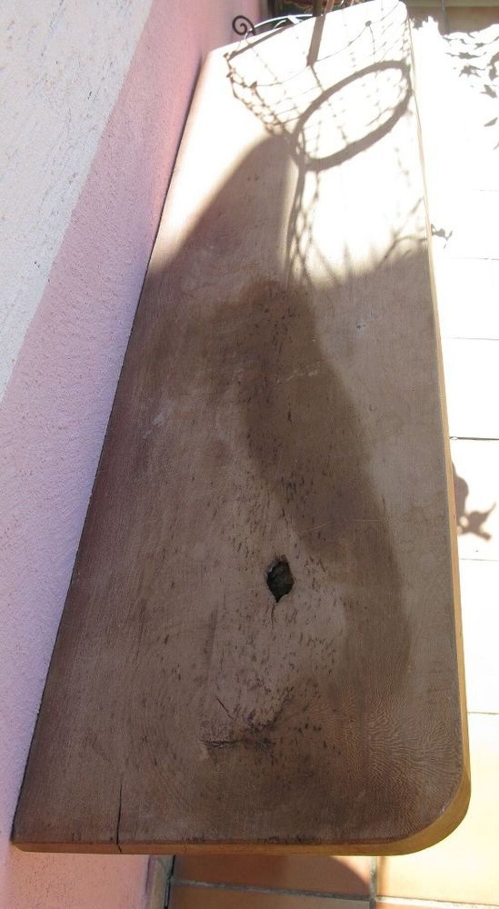 1 console mural en bois massif	 Meubles