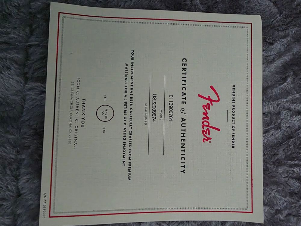 Guitare Fender Stratocaster American Professional lll Instruments de musique