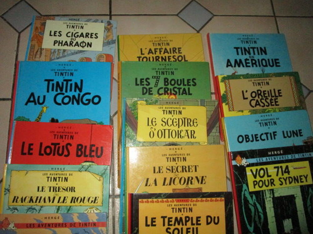 LOT DB TINTIN ET MILOU Livres et BD